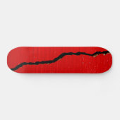 Skateboard Peinture rouge craquée (Horz)
