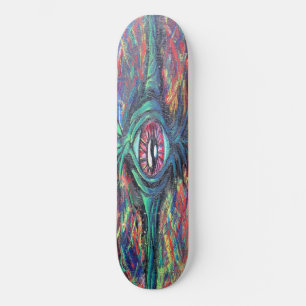 Skateboard Peinture tordue et trompeuse
