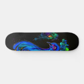 Skateboard Peinture Whimsical Peacock (Horz)