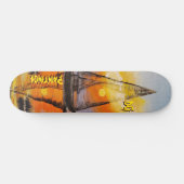 Skateboard Peintures DG Coucher de soleil voile (Horz)