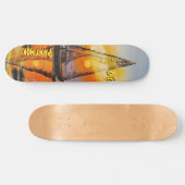 Skateboard Peintures DG Coucher de soleil voile (Horz)