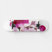 Skateboard Peintures florales abstraites 4 d'aquarelle (Horz)