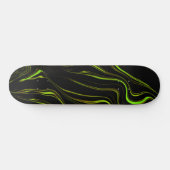Skateboard Pelouse dorée, vert ondulé longues traces sur fond (Horz)