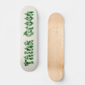 Skateboard "Pensez Vert" (Recto)