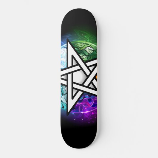 Skateboard pentagramme du Wiccan (Recto)
