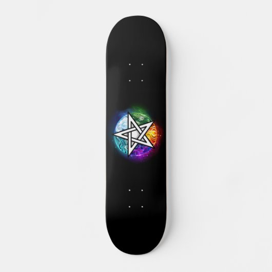 Skateboard pentagramme du Wiccan (Recto)