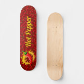 Skateboard Pepper with Flame Skate (Recto)