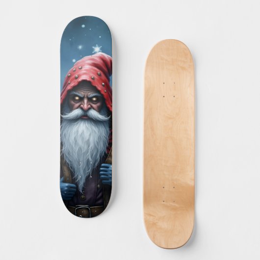Skateboard Père Noël Frostbite et son elfe de malice. (Recto)