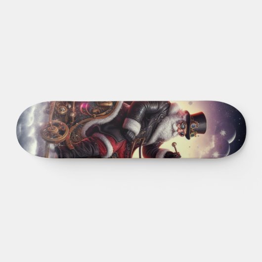 Skateboard Père Noël/Reindeer steampunk Noël/hiver (Horz)