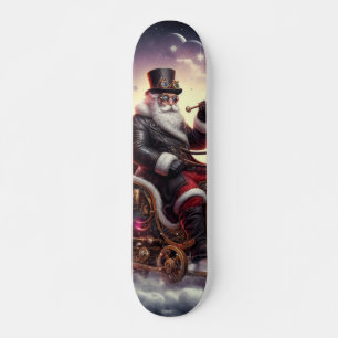 Skateboard Père Noël/Reindeer steampunk Noël/hiver