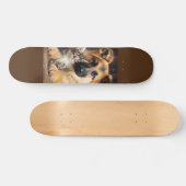 Skateboard Perro y gato juntos como amigos (Horz)