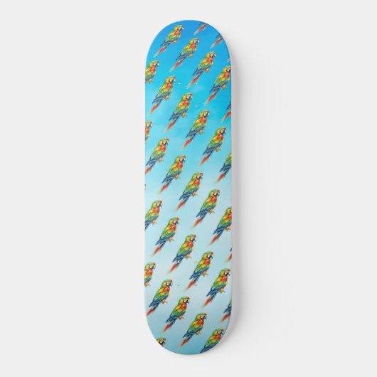Skateboard Perroquet (Recto)