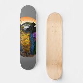 Skateboard Perroquet tropical (Recto)