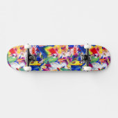 Skateboard Perroquets d'aquarelle (Horz)