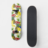 Skateboard Perroquets et fruit tropical (Recto)