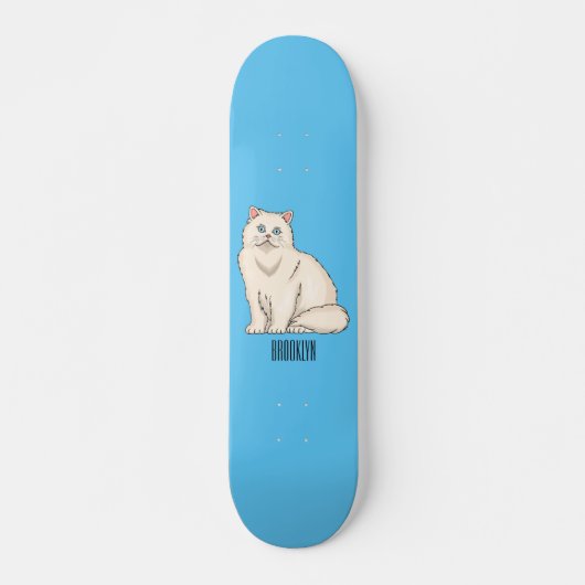 Skateboard Persian cat (Devant)