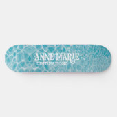 Skateboard Personalized Aquatic Pool Reflections (Horz)