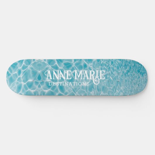 Skateboard Personalized Aquatic Pool Reflections (Horz)