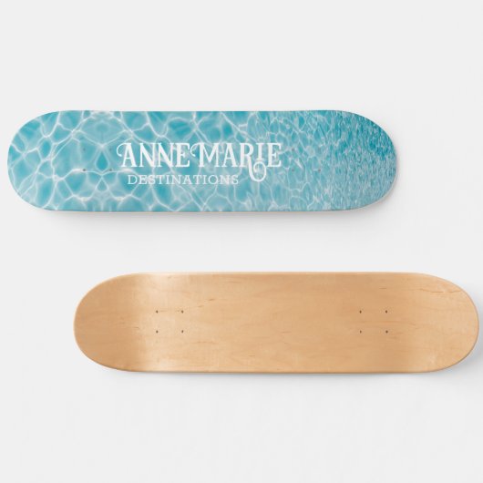 Skateboard Personalized Aquatic Pool Reflections (Horz)