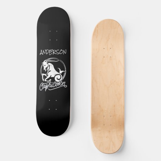 skateboard Personalized Capricorn Zodiac (Voorkant)