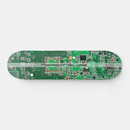 Skateboard Personalized Green PCB Circuit Board for IT Pros (Horz)