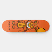 Skateboard Personalized Oranje Teddy Zombie (Horizontaal)