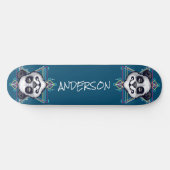 skateboard Personalized Panda Head Sacred Geometry (Horizontaal)