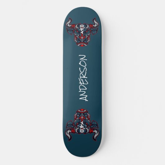 skateboard Personalized Red Bull Mecha (Voorkant)