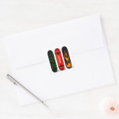 Skateboard Personalized Square Sticker (Envelop)