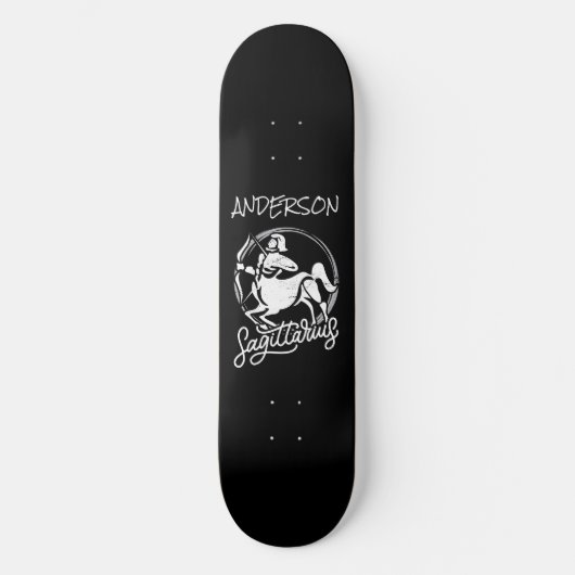 skateboard Personalized Zodiac Sagittarius (Voorkant)