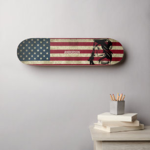Skateboard Personnalisé American Pirate Lady