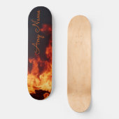 Skateboard personnalisé avec conception Flames (Recto)
