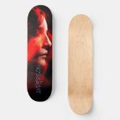 Skateboard Personnalisé Black Orange Dame (Recto)