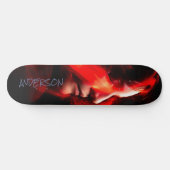 Skateboard Personnalisé Black Orange Dame (Horz)