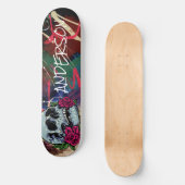Skateboard Personnalisé Blue Skull (Recto)