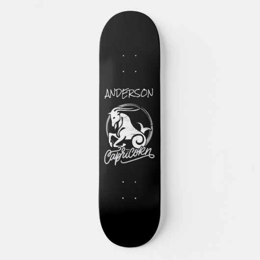 skateboard Personnalisé Capricorn Zodiac (Recto)