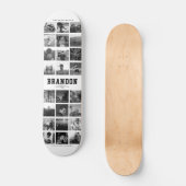 Skateboard Personnalisé Nom Cool Instagram tendance Collage p (Recto)