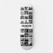 Skateboard Personnalisé Nom Cool Instagram tendance Collage p (Recto)