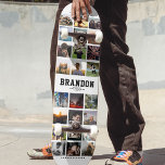 Skateboard Personnalisé Nom Cool Instagram tendance Collage p<br><div class="desc">Modern Instagram Photo Collage design pour skateboards : Personnalisez avec vos photos préférées ainsi que des messages avec des noms personnalisés et faites de ce cadeau d'anniversaire le plus cool jamais!</div>