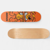 Skateboard personnalisé Orange Ted Zombie (Horz)