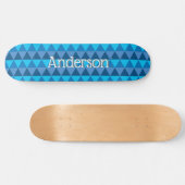 Skateboard personnalisé - Triangles géométriques b (Horz)