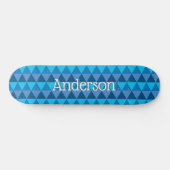 Skateboard personnalisé - Triangles géométriques b (Horz)