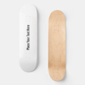 Skateboard Personnaliser blanche (Recto)