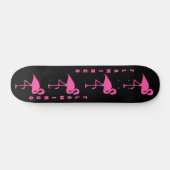 Skateboard Personnaliser Flamant rose rose (Horz)