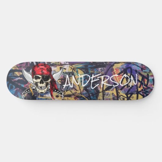 Skateboard Personnalized Pirate (Horz)