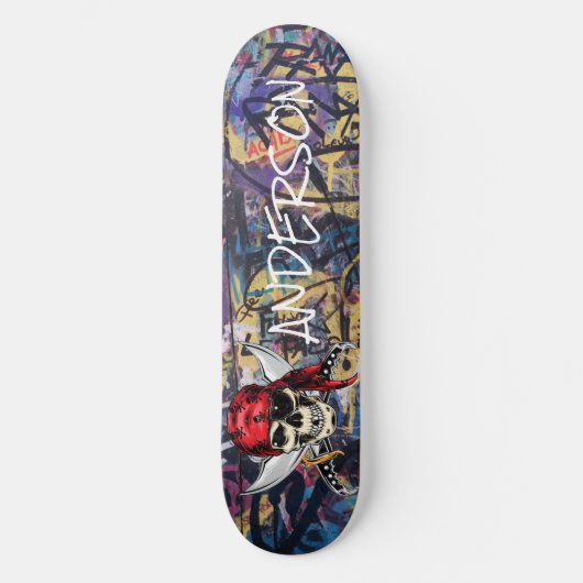 Skateboard Personnalized Pirate (Recto)