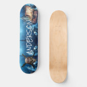 Skateboard Personnalized Pirate Skull & Cross Swords (Recto)
