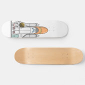 Skateboard Petit astronaute et vaisseau spatial (Horz)