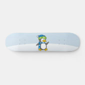 Skateboard Petit manchot marchant sur la neige (Horz)