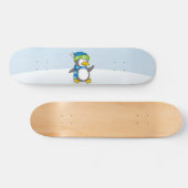 Skateboard Petit manchot marchant sur la neige (Horz)